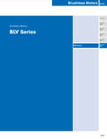 ORIENTAL MOTOR BLV CATALOG BLV SERIES: BRUSHLESS MOTORS AND DRIVERS
